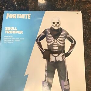Spirit Skull Trooper Kids Costume - Black And  White